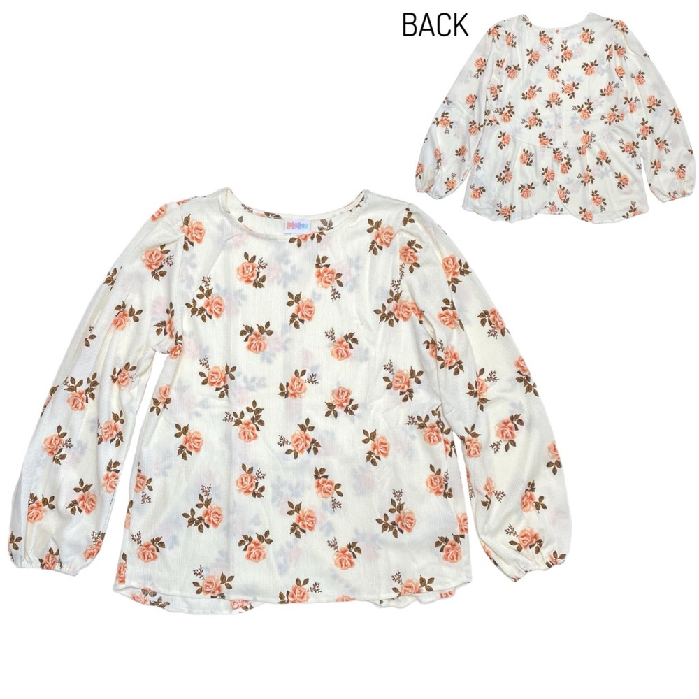 LuLaRoe Women Floral Vivian - White and Pink
